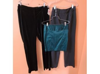 Ladies Pants Incl NWT H&M Velvet And Forever 21 Mini