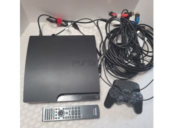 Sony PS3 With Accessories, Box, And HDMI Cables Works