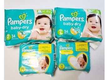 Pampers Diapers Newborn And 2 New