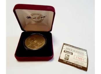 The Highland Mint Drew Bledsoe NFL Coin NIB Allison