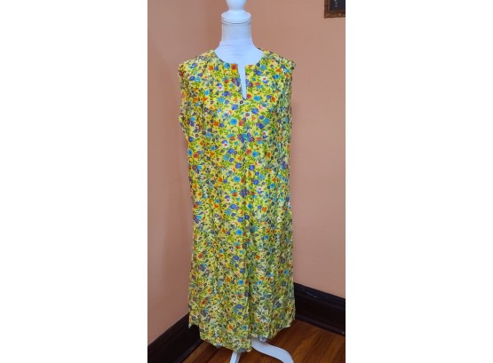 Amazing 1960s Floral Mod Dress NEVER WORN BECAUSE SHE WAS NEVER FINISHED