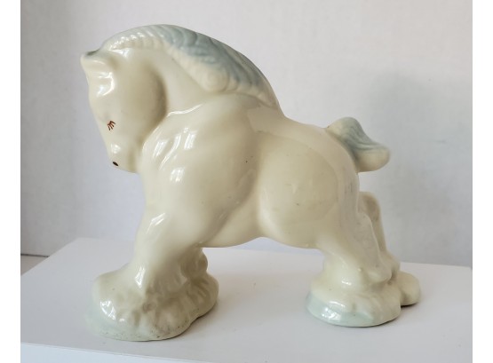 Whoa Nellie! Adorable 50s MCM Draft Horse Ceramic Planter
