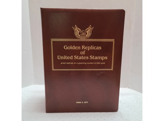 Book Of 22Kt Gold Proof Replica First Issue Stamps From Elvis To Hummingbirds