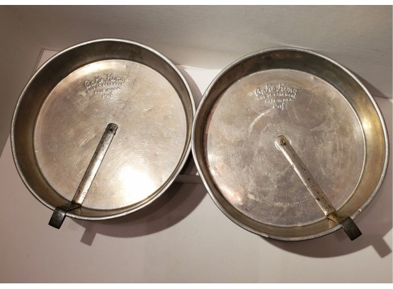 Vintage Bake King Aluminum  Cake Pans In Good Condition!