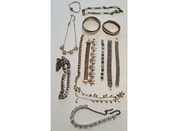 Stock Up Vintage And Costume Jewelry Bracelets And Necklaces