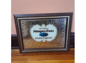 Vintage Hagen-Dazs Cream Liquor Bar Mirror