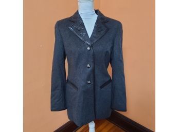 NOS 90s Wanthe NYC Boutique Ladies Wool Jacket 6