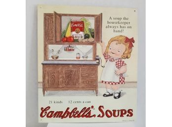 M'm! M'm! Good! Vintage 1993 Campbell's Soup Nostalgic Advertising Sign
