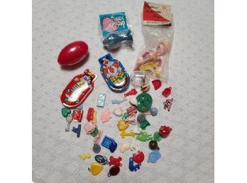 Vintage Toy And Penny Machine Trinkets WOULD MAKE AMAZING JEWELRY