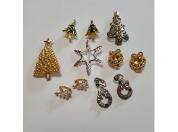 Vintage Christmas Brooches And THE CUTEST VINTAGE CLIP ONS EVER