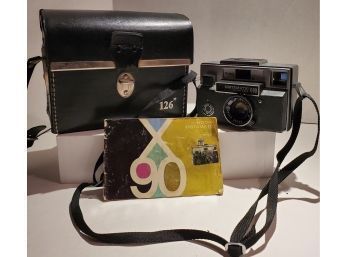 Vintage Early 70s Kodak Instamatic X90 Camera With Case