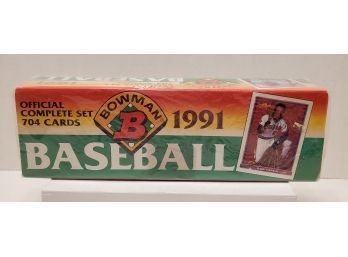 Vintage 1991 Bowman Official Complete Set 704 Baseball Cards Factory Sealed