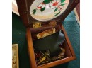 Vintage Serving And Jewelry Box