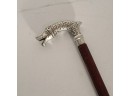 Another Gorgeous Vintage Cane! Leather Wrapped Wood