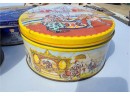 Sweet Vintage Metal Containers Including Circus