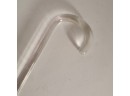 Spectacular Vintage Clear Lucite Cane