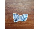 1950s 60s Tray With Butterfly Wings