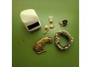 Vintage Ring Box Brooches And Bracelet