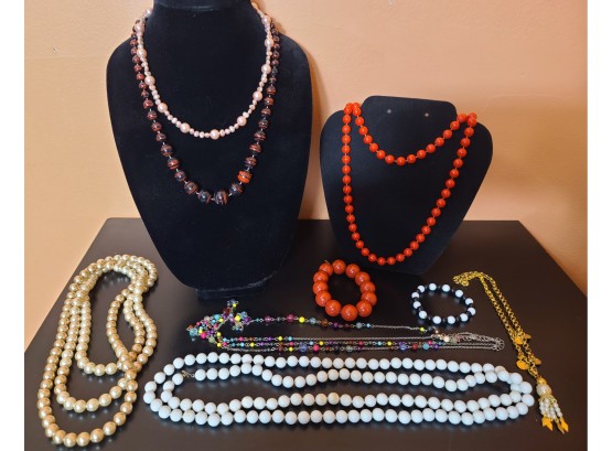 Vintage Beaded And Fab Lot! Necklaces & Bracelets