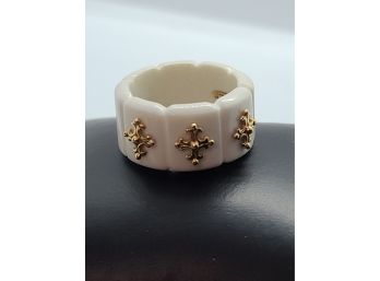Unique Ring With 14k Gold Cross Accents