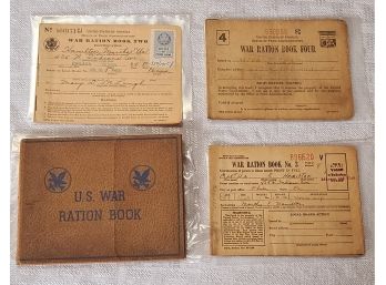 WW II War Ration Books And Case 1942-43