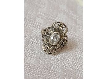 Vintage Inspired Stering Ring Size 7.5