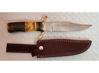 Chipaway Cutlery Bowie Knife With Leather Sheath