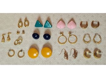 Vintage Pierced Earring Lot