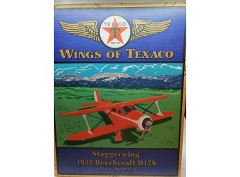 NIB Wings Of Texaco  Staggerwing 1939 Beechcraft D17s Bank