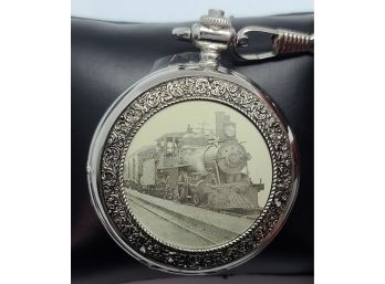 Vintage Gruen Locomotive Train Pocket Watch