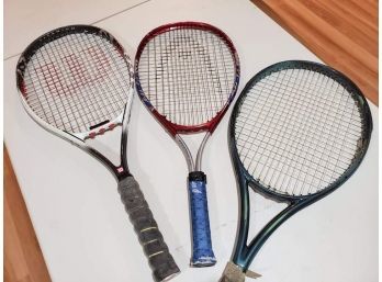 3 Tennis Raquets