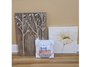 Wall Art Including Floral And Earthy