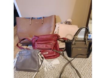 Assorted Purses Incl Cole Haan And Leather Brighton