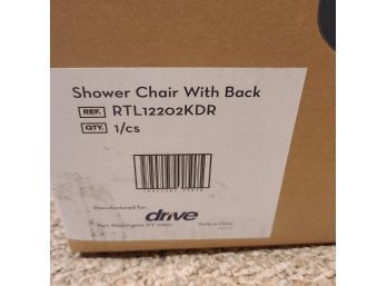 NIB Drive Shower Chair With Back
