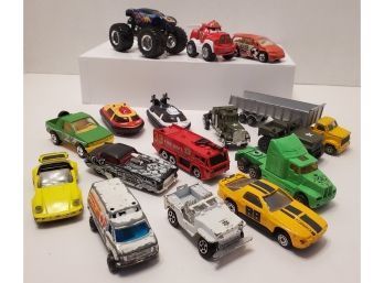 Vintage Zylmex, Hot Wheels, Matchbox, Maisto And Unmarked Die Cast And Other Cars, Trucks And Boats
