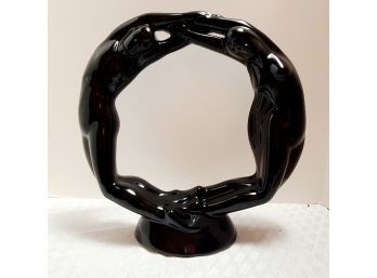 PERFECT Vintage Haeger Black Figural Sculpture