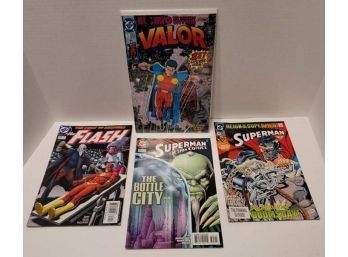 Lot Of DC Comic Books Including Valor #1