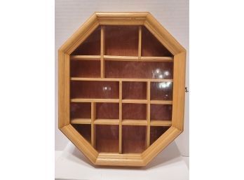 Vintage MCM Wood And Glass Shadowbox