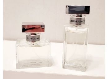 Two Authentic Ralph Lauren Romance Eau De Parfume Spray Bottles For Women