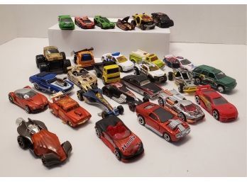 Vintage Early 2000s Hot Wheels And Matchbox Cars And Trucks