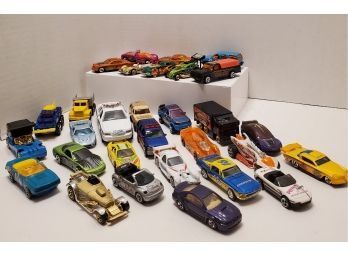 Vintage 90s Hot Wheels And Matchbox Cars And Trucks