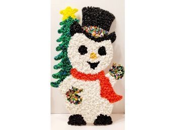 There Must Have Been Some Magic..vintage Melted Popcorn Snowman