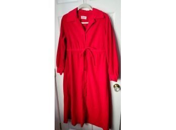 Lady In Red Vintage Evelyn Pearson Lounging Apparel Robe