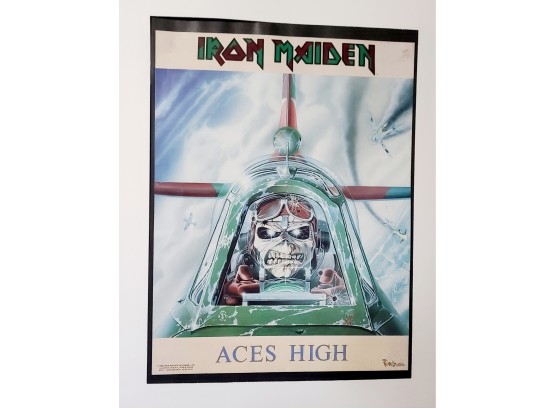 Vintage 1986 Iron Maiden Poster METAL