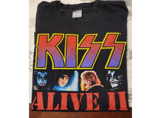 Vintage 80s-90s Kiss Alive II T Shirt