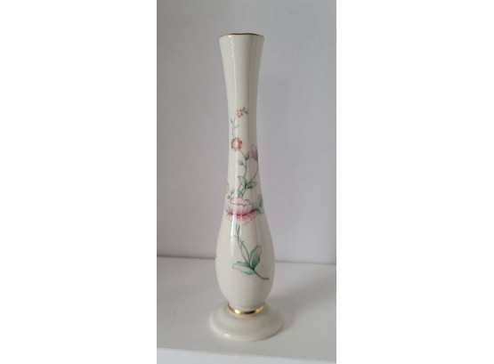 Vintage Lenox Floral Garden Bud Vase 7.5x2 Excellent Condition