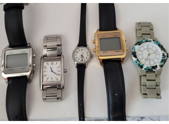 Watch Lot Including Coach And Vintage Timex Untested