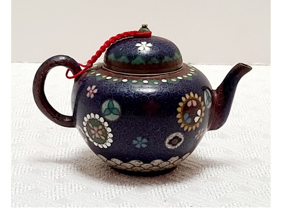 Japanese Miniature Cloisonne Teapot Circa 1880