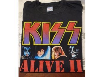 Vintage 80s-90s Kiss Alive II T Shirt