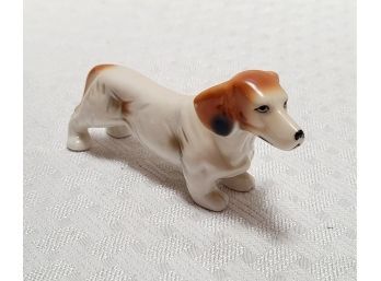 40s-50s Porcelain Beagle Basset Hound Figurine THAT FACE
